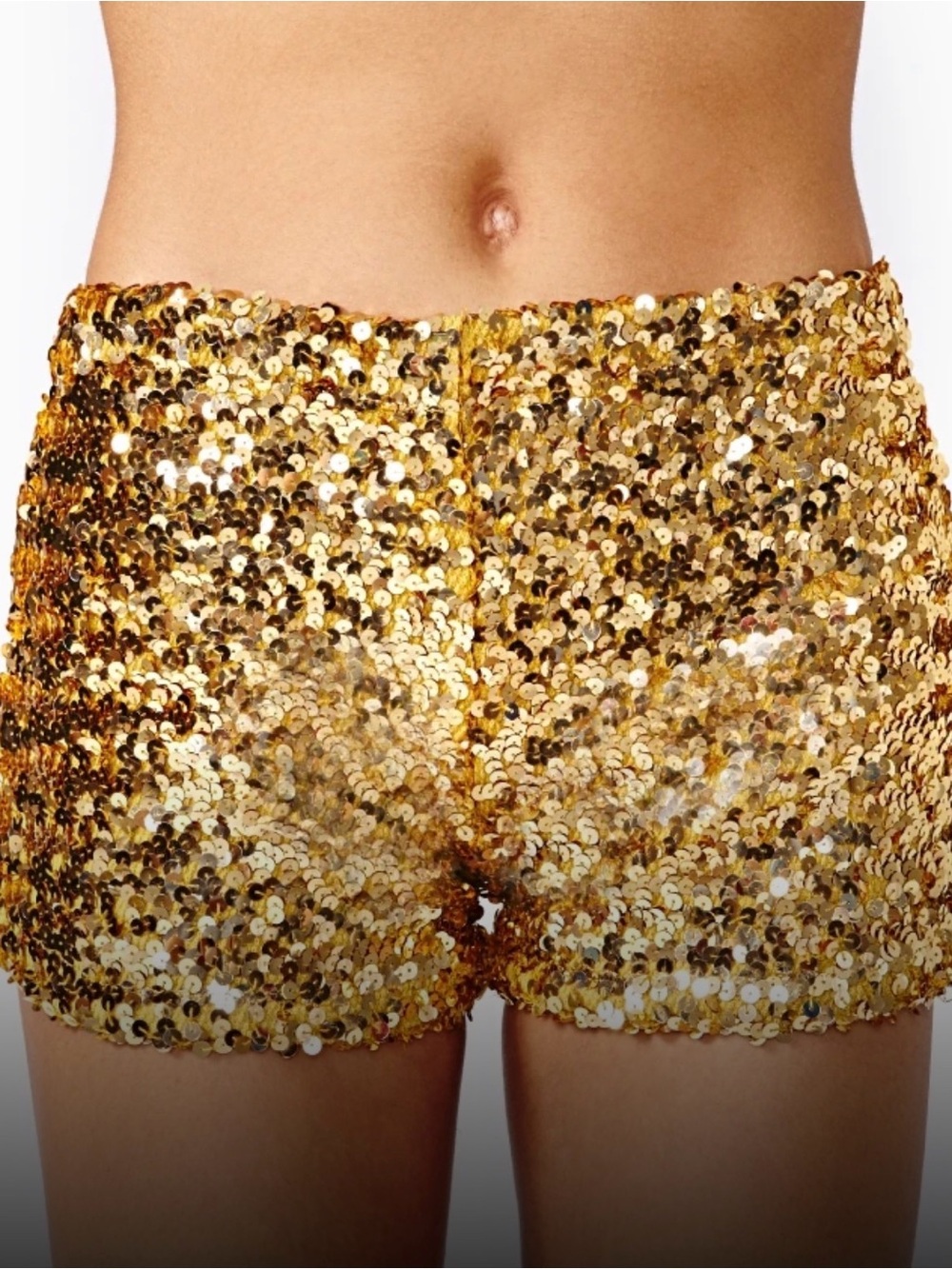 New Gold Sequin Shorts